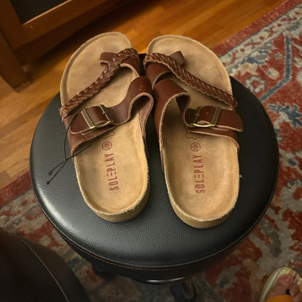 Replay Brown Strapped Sandals